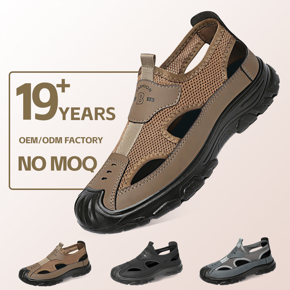 Damen Sportliche Outdoor-Sandalen mit atmungsaktivem Mesh-Obermaterial und rutschfester Sohle R&B
