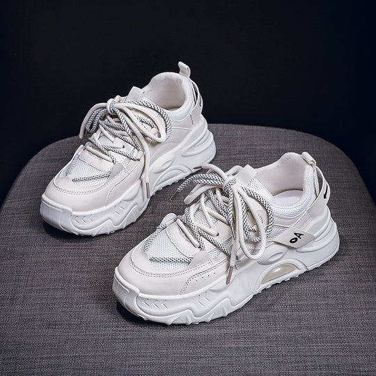 Damen Sportliche Chunky Sneakers mit atmungsaktiver Mesh-Oberfläche und gepolsterter Sohle R&B