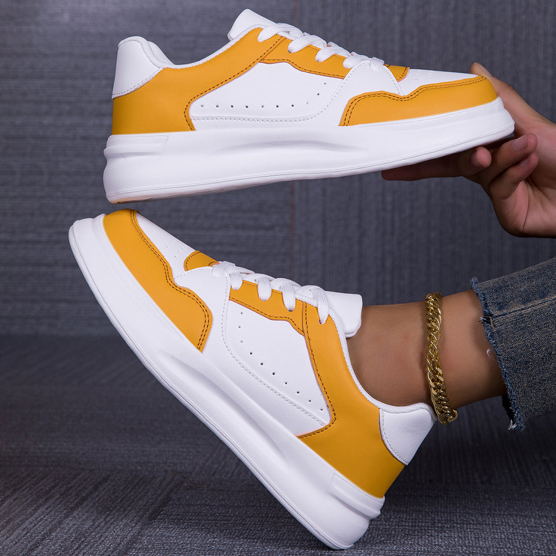 Damen Sportliche Sneakers mit atmungsaktiver Oberflächenstruktur und dämpfender Sohle R&B