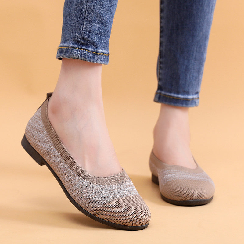 Damen Bequeme Ballerinas mit flexiblem und atmungsaktivem Obermaterial R&B