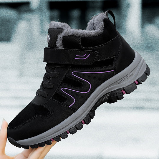 Damen Winterliche Trekkingstiefel mit rutschfester Sohle und isolierendem Futter R&B