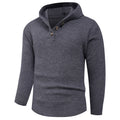 Herren Strickpullover mit hochabschließendem Kragen und Knopfdetails R&B