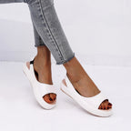 Damen Komfortable Offene Sandalen mit elastischem Riemendesign R&B