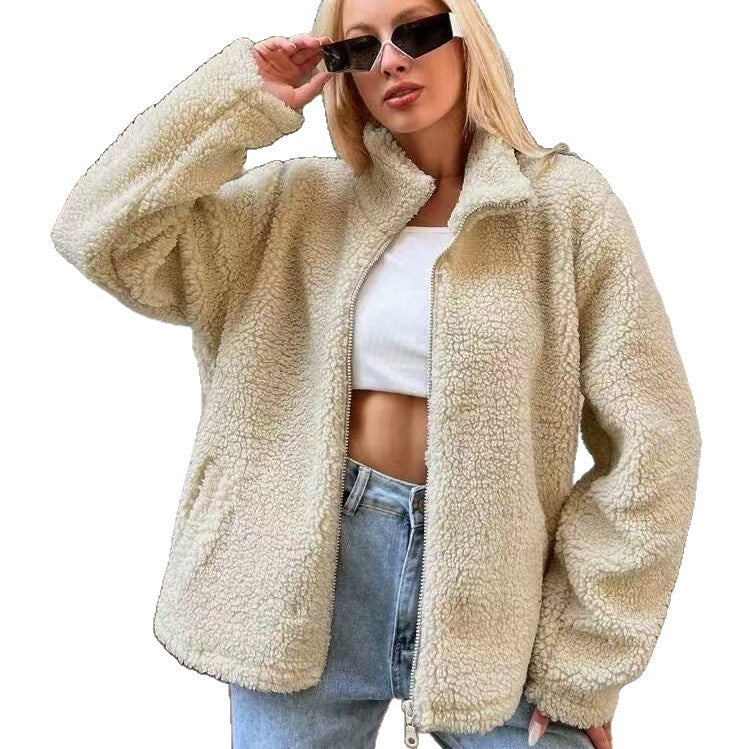 Damen kuscheliger Fleece-Jacke R&B