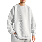 Herren Oversized Sweatshirt mit strukturiertem Design und praktischen Seitentaschen R&B