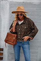 Damen Jeansjacke im angesagten Leo-Design mit oversized Schnitt R&B