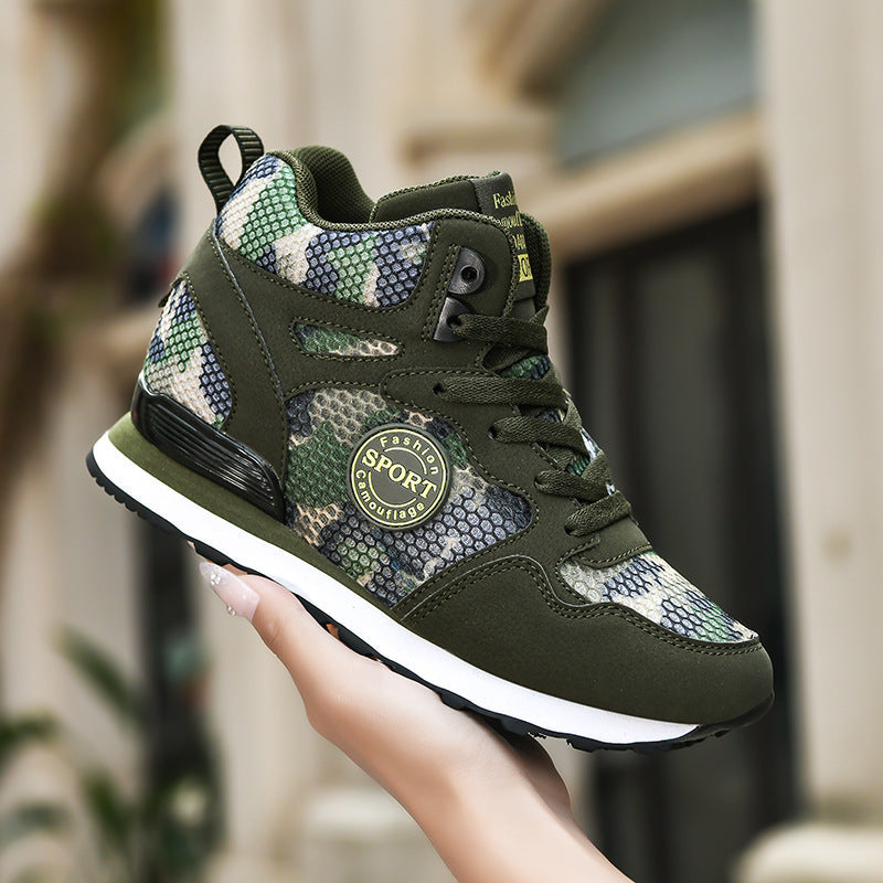 Damen Hochsneaker im trendigen Camouflage-Design