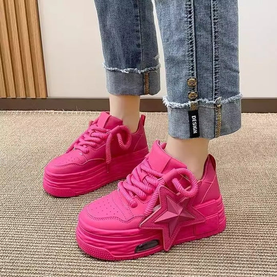 Damen Sportliche Sneakers mit modischem Sternen-Motiv und innovativer Dämpfung R&B