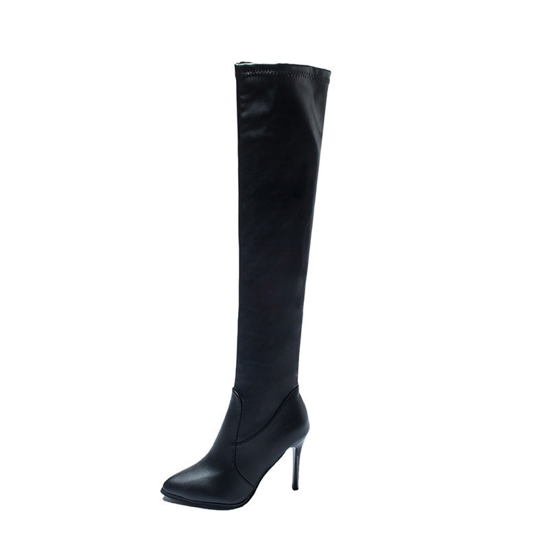 Damen Overknee-Stiefel mit elegantem Absatz und weichem R&B