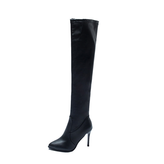 Damen Overknee-Stiefel mit elegantem Absatz und weichem R&B