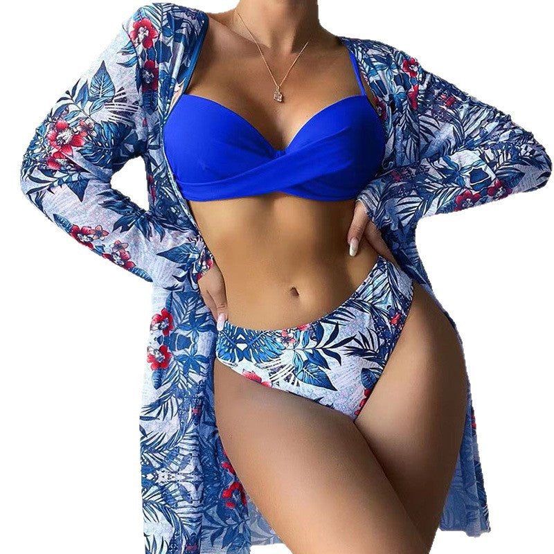 Damen Strandkimono mit floralem Muster R&B