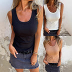 Damen Bequeme Stretch-Top mit breiten Trägern