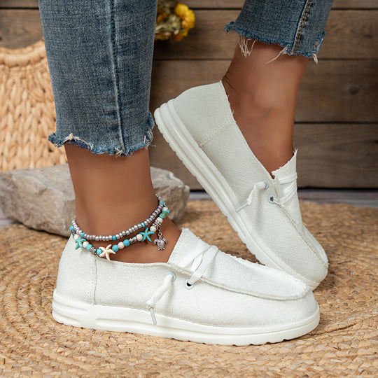 Damen bequeme und stylische Slip-On Sneakers R&B