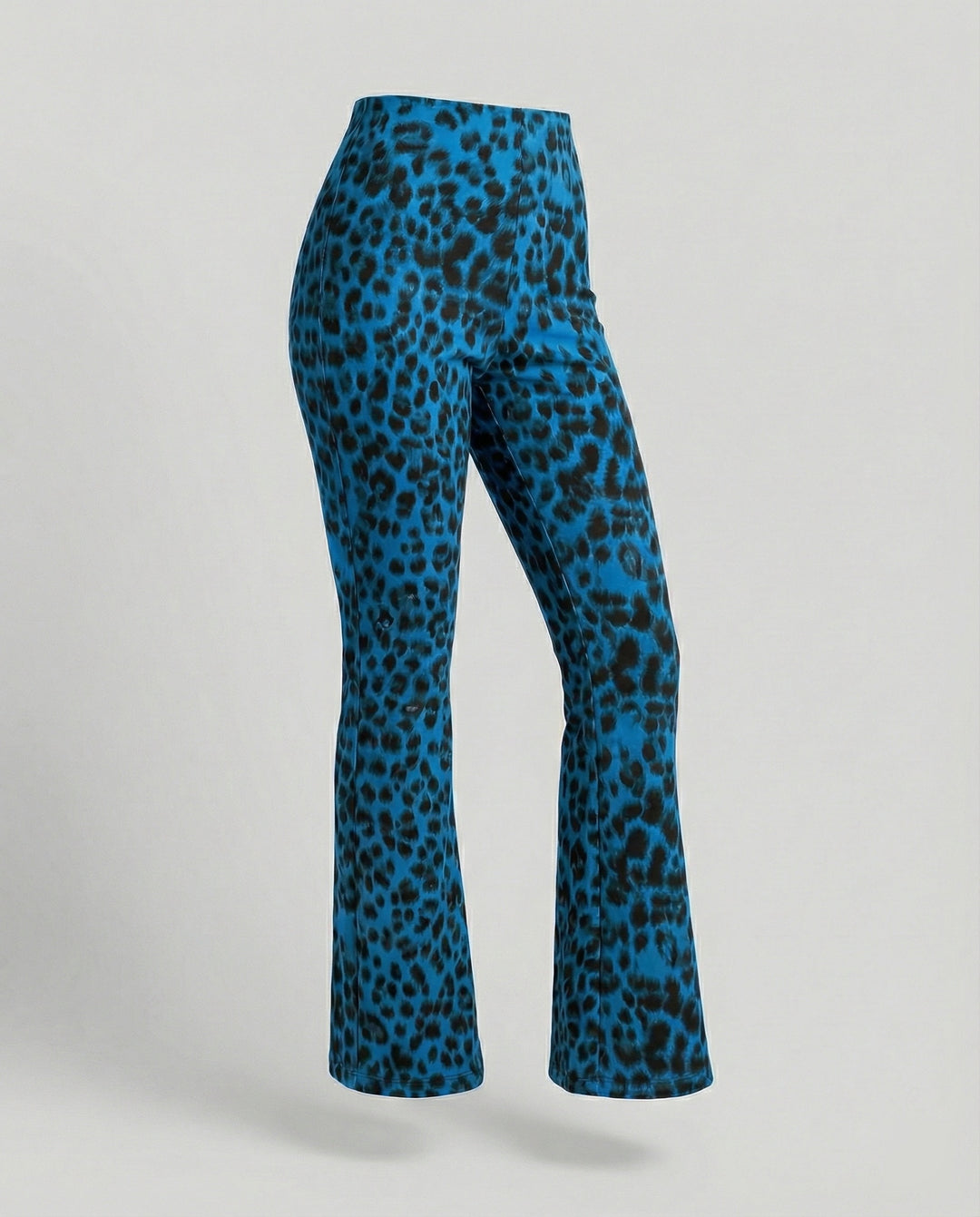 Damen Flared Leggings mit trendigem Leopardenmuster R&B