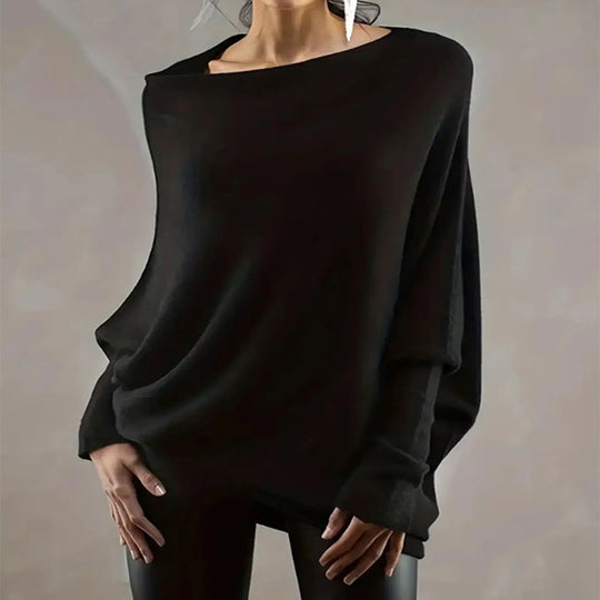 Damen lässiger Schal-Pullover R&B