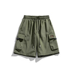 Herren Cargo-Shorts mit elastischem Bund und praktischen Taschen