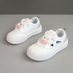 Damen Trendige Plateau-Sneaker mit buntem Schriftzug R&B