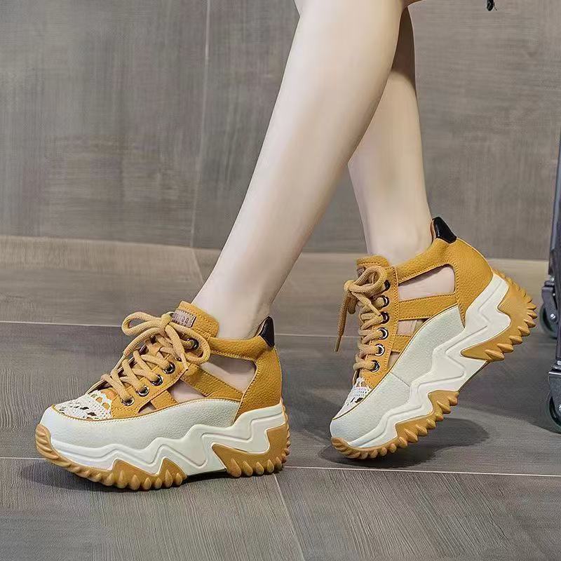 Damen Sportliche Sneaker mit rutschfester Sohle und atmungsaktiver Mesh-Oberfläche R&B