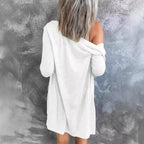Damen Langer Strickcardigan mit Taschen