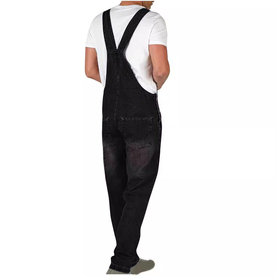 Herren Lässige Latzhose R&B