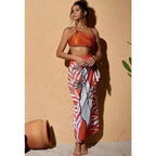 Damen Bikini-Set mit dekorativem Wickelrock R&B