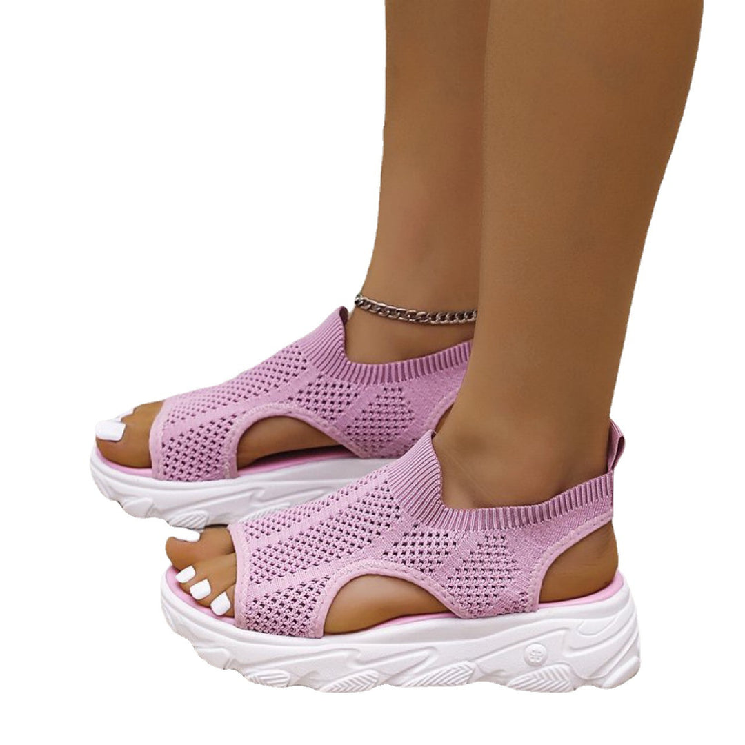 Damen Sportliche Sneakers mit atmungsaktivem Mesh-Obermaterial R&B
