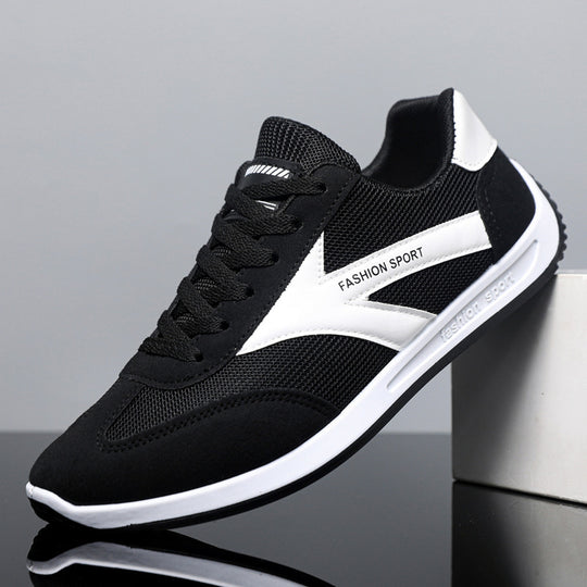 Damen Sportliche Sneakers mit atmungsaktiven Mesh-Einsätzen und dämpfender Sohle R&B