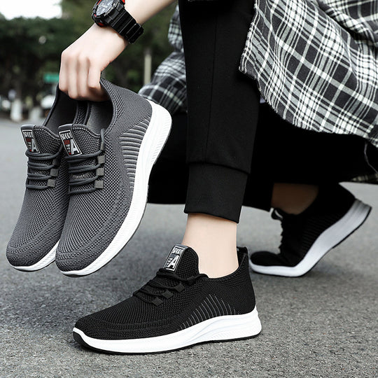 Damen Sportliche Lace-Up Sneakers mit atmungsaktivem Mesh-Obermaterial R&B