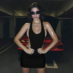 Damen figurbetontes Sportkleid mit Racerback-Design R&B