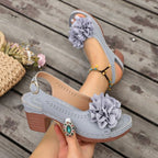 Damen Elegante und komfortable Slingback-Sandaletten R&B