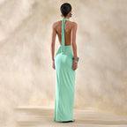 Damen Elegantes Wickelkleid mit tiefem V-Ausschnitt und figurschmeichelndem Schnitt R&B