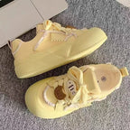 Damen Verspielte Chunky Sneakers mit lustigen Tierapplikationen und bequemer Sohle R&B
