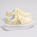 Damen bequeme Sneakers mit dicker Plattform und komfortabler Dämpfung R&B