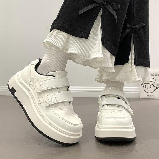 Damen Hochwertige Plateausneaker mit praktischem Klettverschluss und luxuriösem Komfort R&B