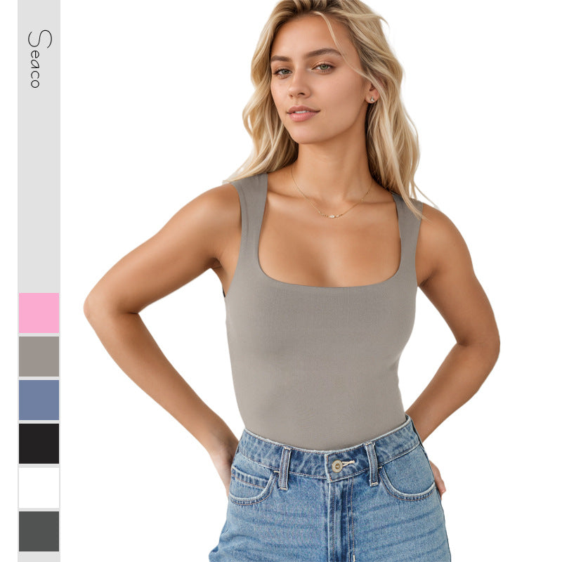 Damen Sportlicher Body mit Kreuzrücken