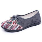 Damen Bequeme Ballerinas mit floralem Design und elastischem Einstieg R&B
