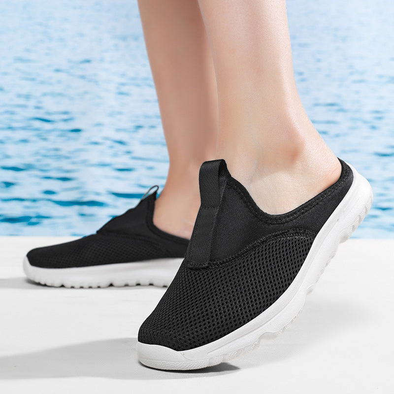 Damen nan leichte Schnelltrocknende Strand- und Pool-Slipper aus atmungsaktivem Wabenmesh mit flexibler profilierter Leichtsohle R&B
