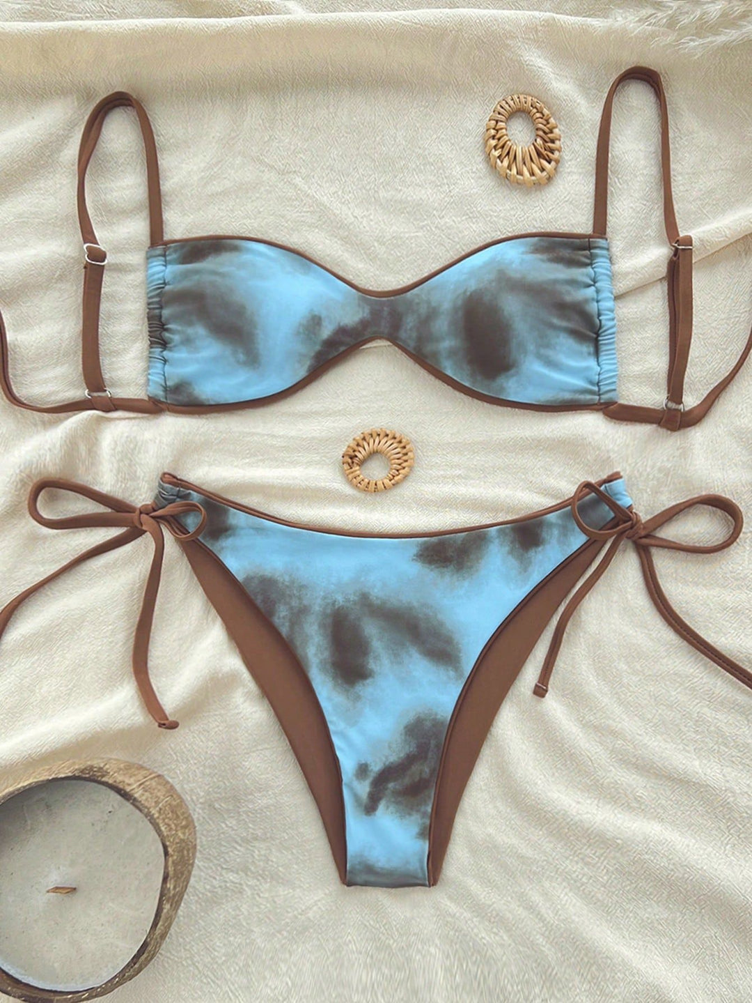 Damen Bikini mit modischem Schlangenmuster R&B