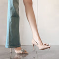 Damen spitze High Heel Pumps mit funkelnder Applikation R&B