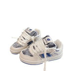 Damen modische Sneakers mit robustem Obermaterial und einzigartigem Design R&B