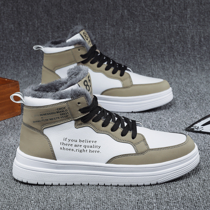Damen High-Top Sneakers mit warmem Innenfutter und rutschfester Sohle R&B