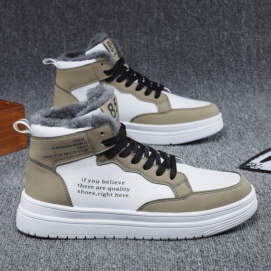 Damen High-Top Sneakers mit warmem Innenfutter und rutschfester Sohle R&B