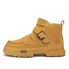 Damen Mid-Cut Stiefel mit robustem Sohlenprofil und verstellbarem Riemen R&B