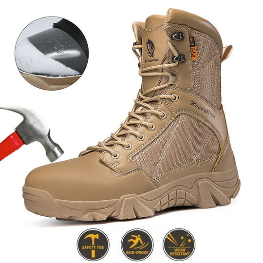 Herren Sicherheitsstiefel mit rutschfester Sohle und atmungsaktiven Einsätzen R&B