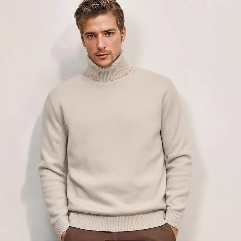 Herren Rollkragenpullover aus feinem Strick R&B