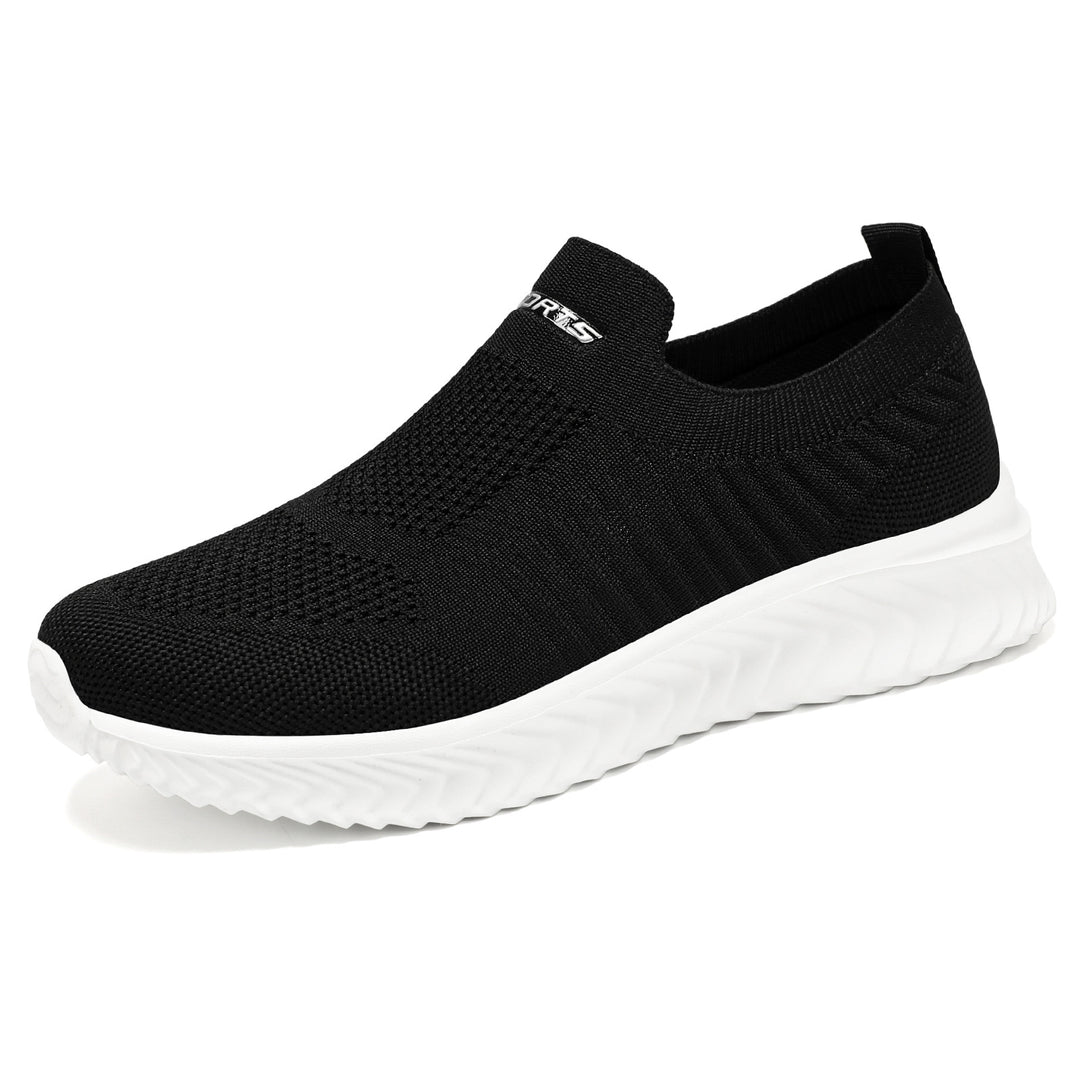 Damen Luftige Slip-On Sneakers mit flexiblem Strickoberteil R&B