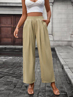 Damen weite Chinohose