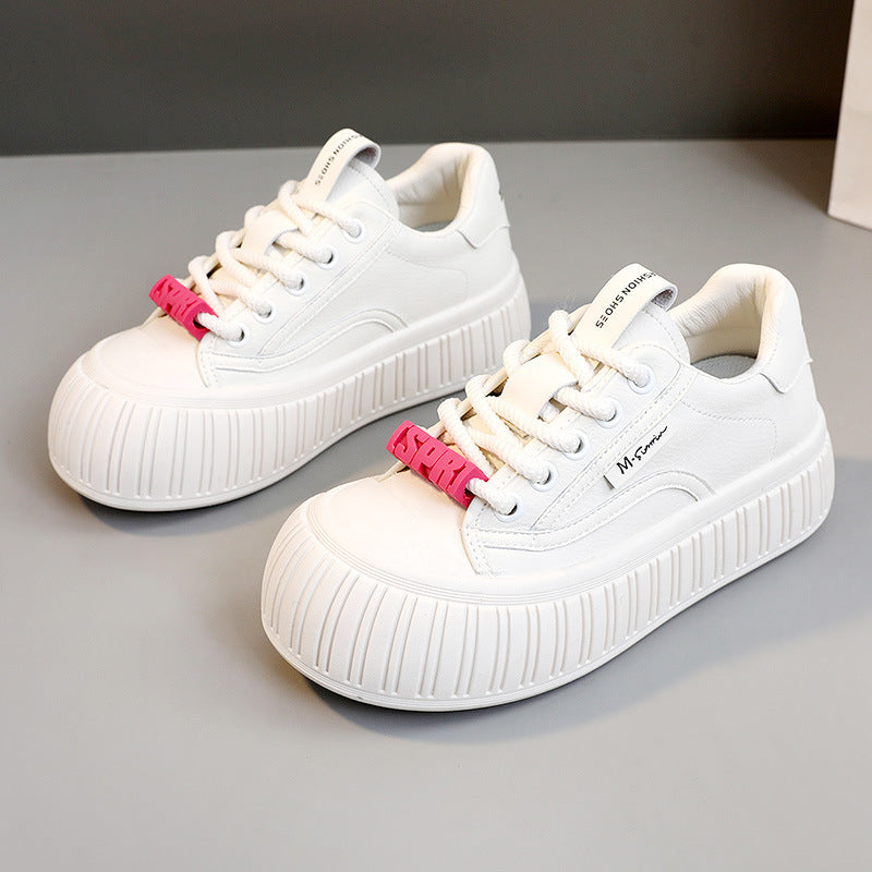 Damen Plateau-Sneaker mit trendiger Gummisohle und bequemer Dämpfung R&B