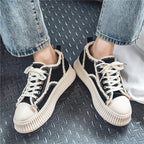 Damen Schnür-Sneaker mit trendigem Design und robustem Gummiboden R&B