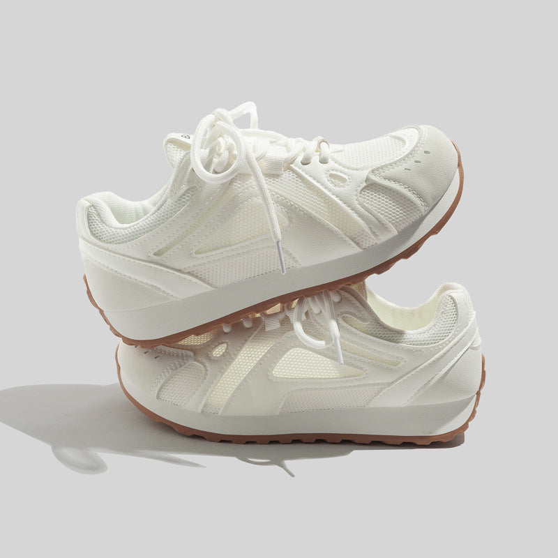 Damen Sportliche Sneakers mit atmungsaktiver Oberflächenstruktur und rutschfester Gummisohle R&B